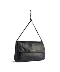 Grungy Messenger Bag Medium - Black