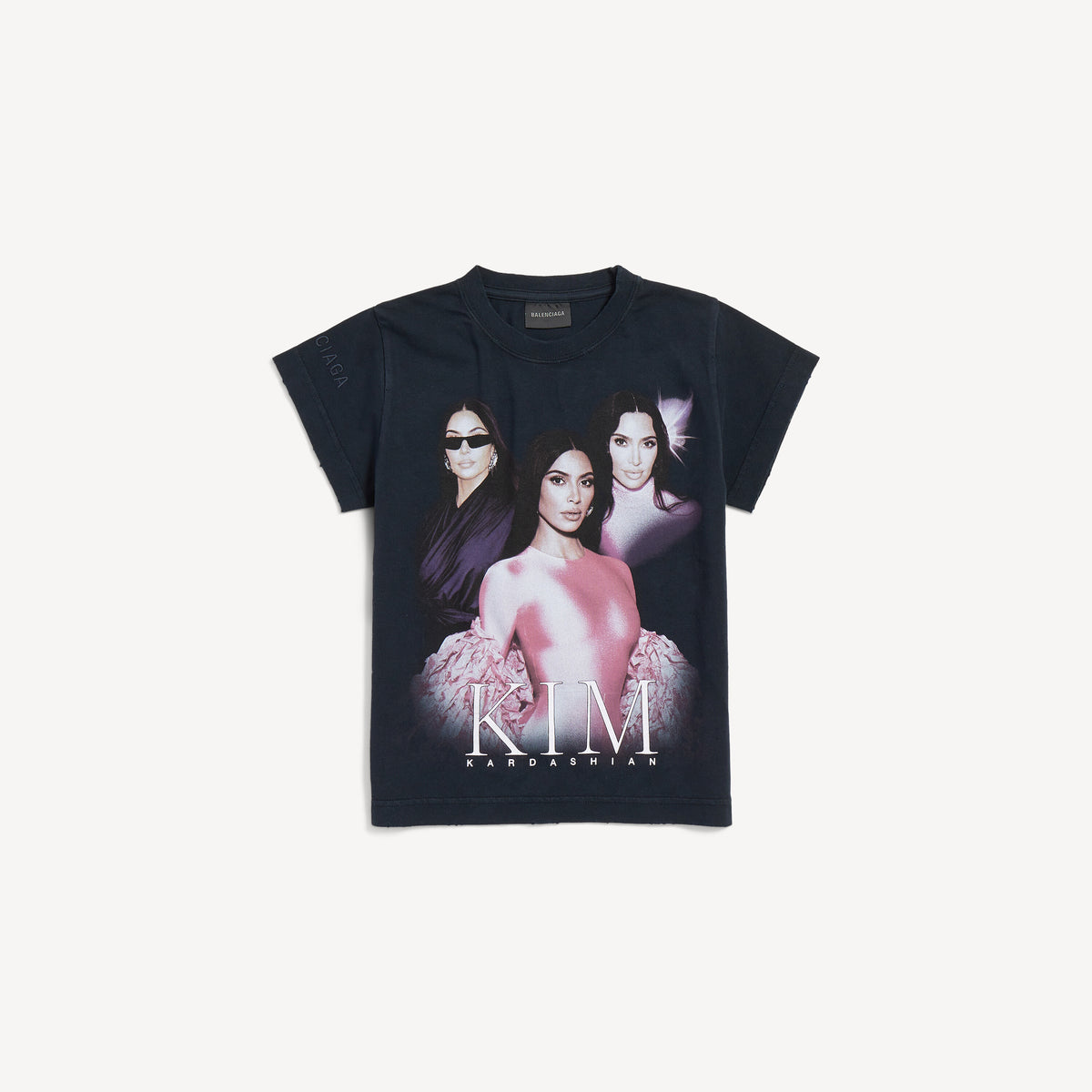 Kim K Shrunk T-Shirt - Faded Black