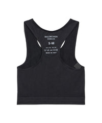 Seamless Cropped Top - Black