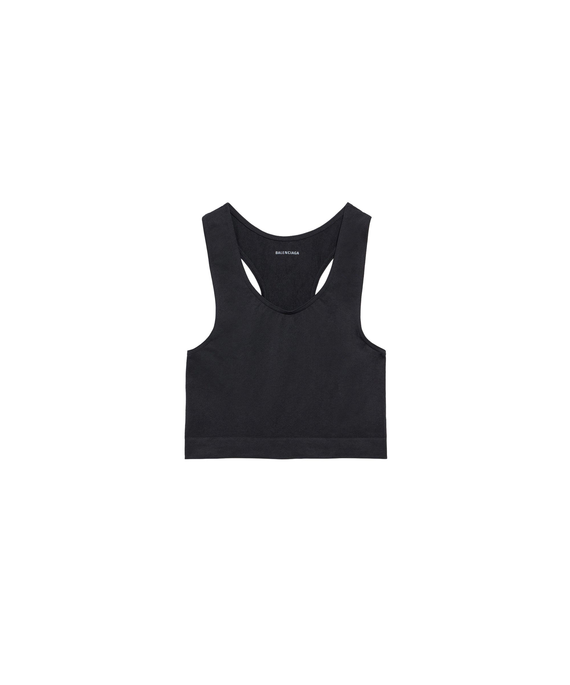 Seamless Cropped Top - Black