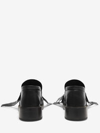 T-Bar Fringe black Loafers - Black