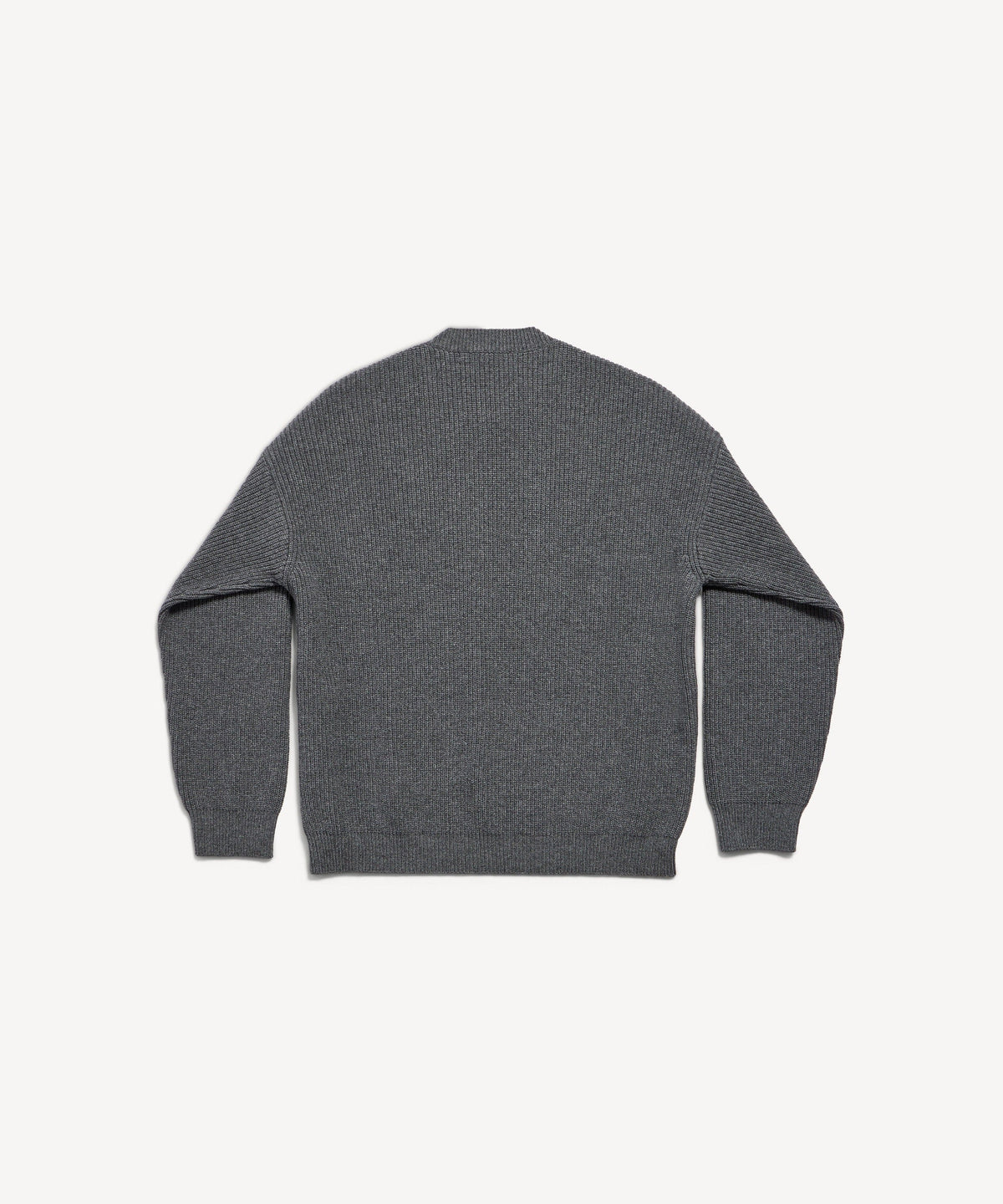 Patch Crewneck Sweater - Grey
