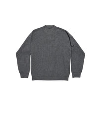 Patch Crewneck Sweater - Grey