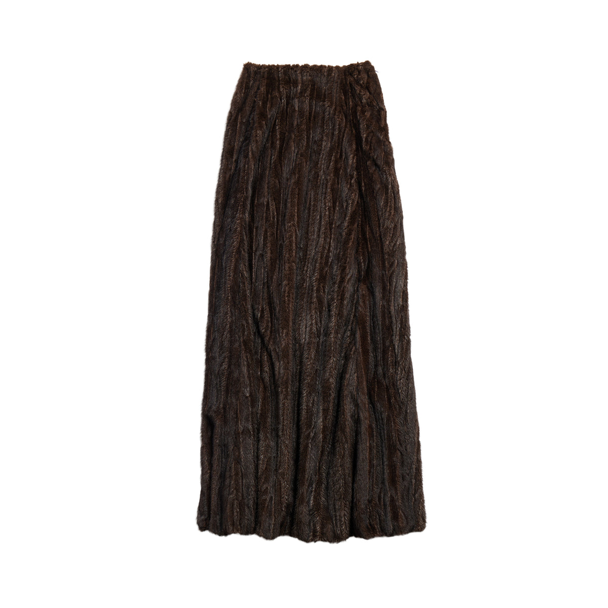 Maxi A-Line Skirt - Brown