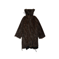 Faux-Fur Coat - Brown