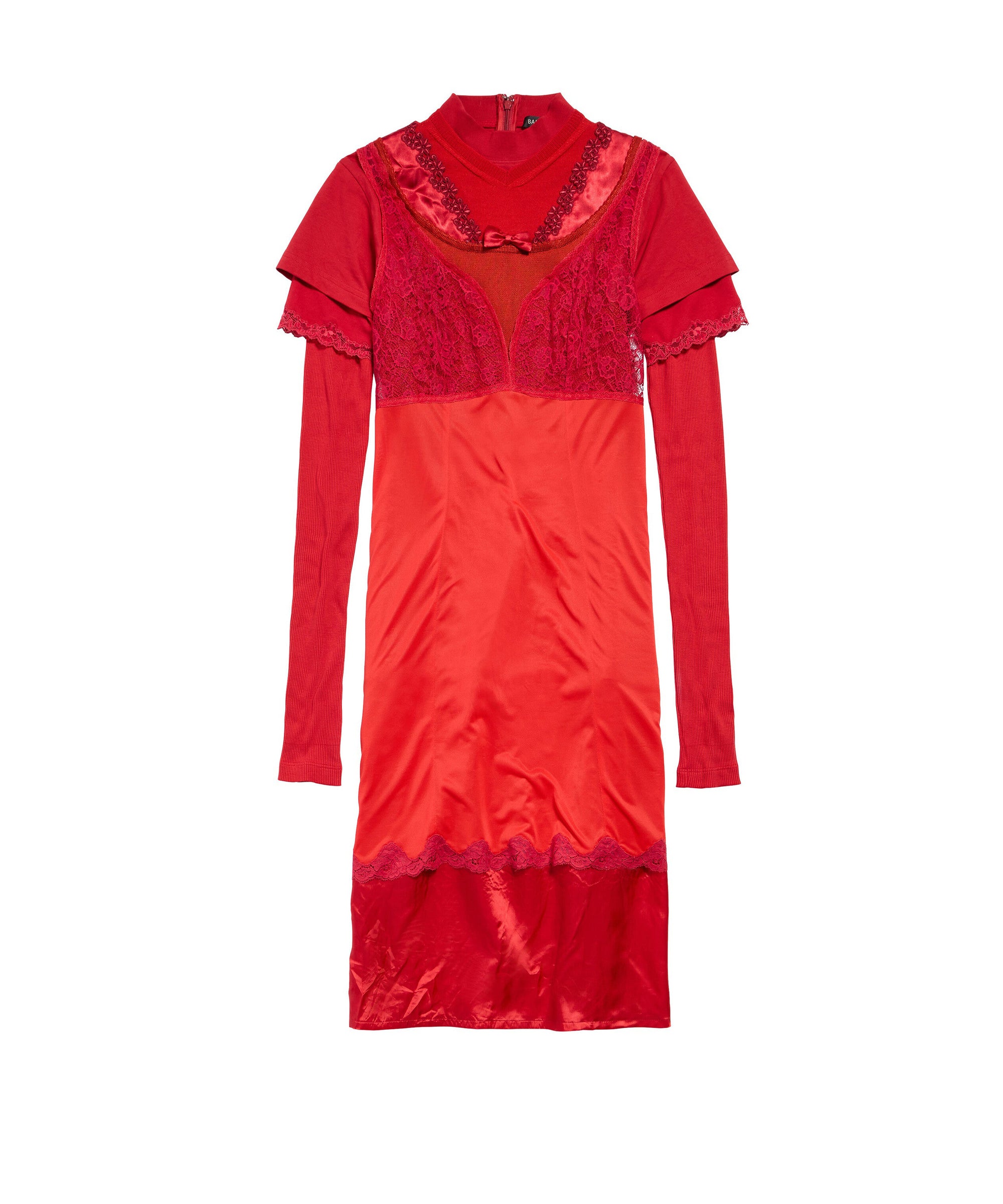 Layered Dress - Red