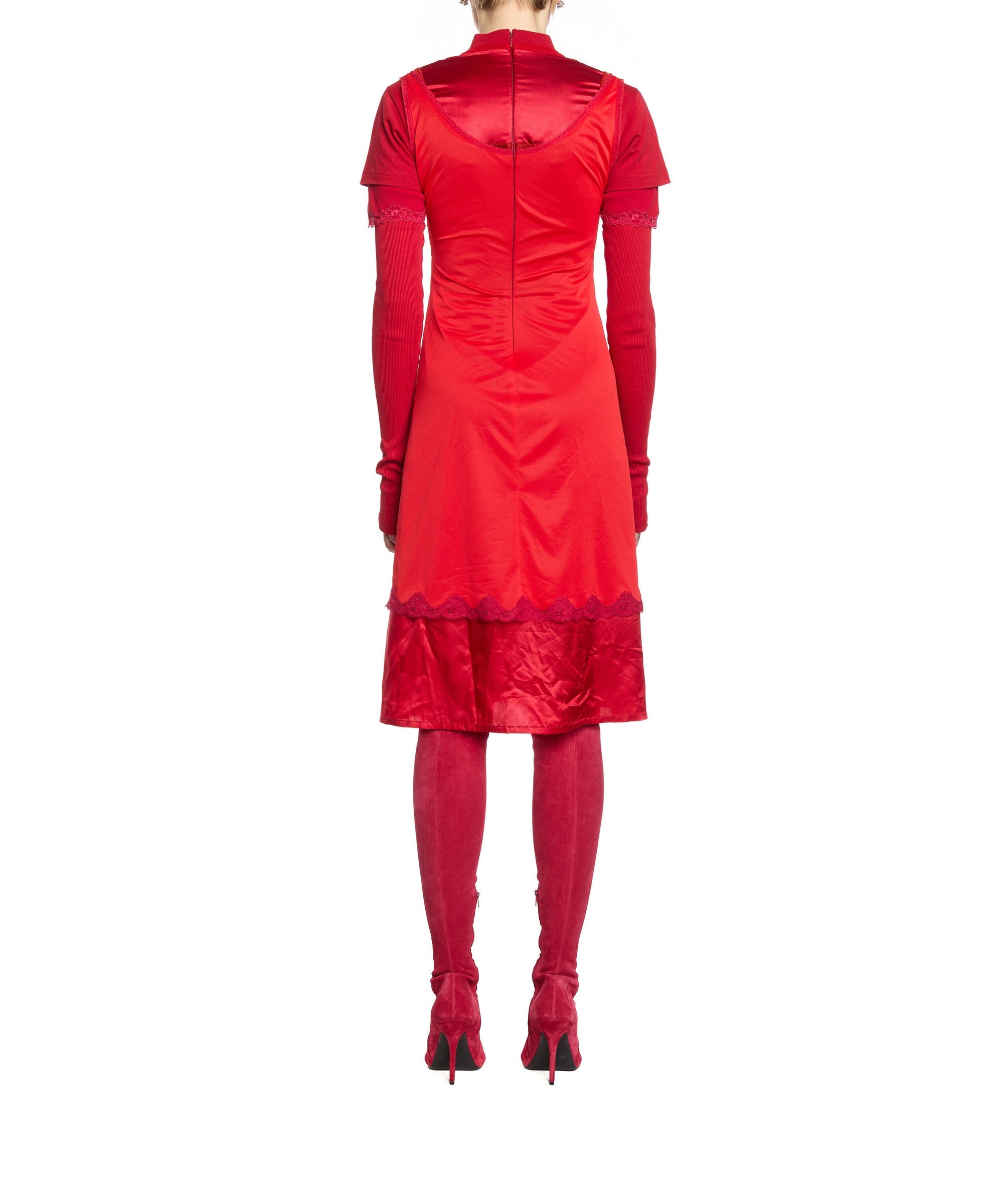 Layered Dress - Red