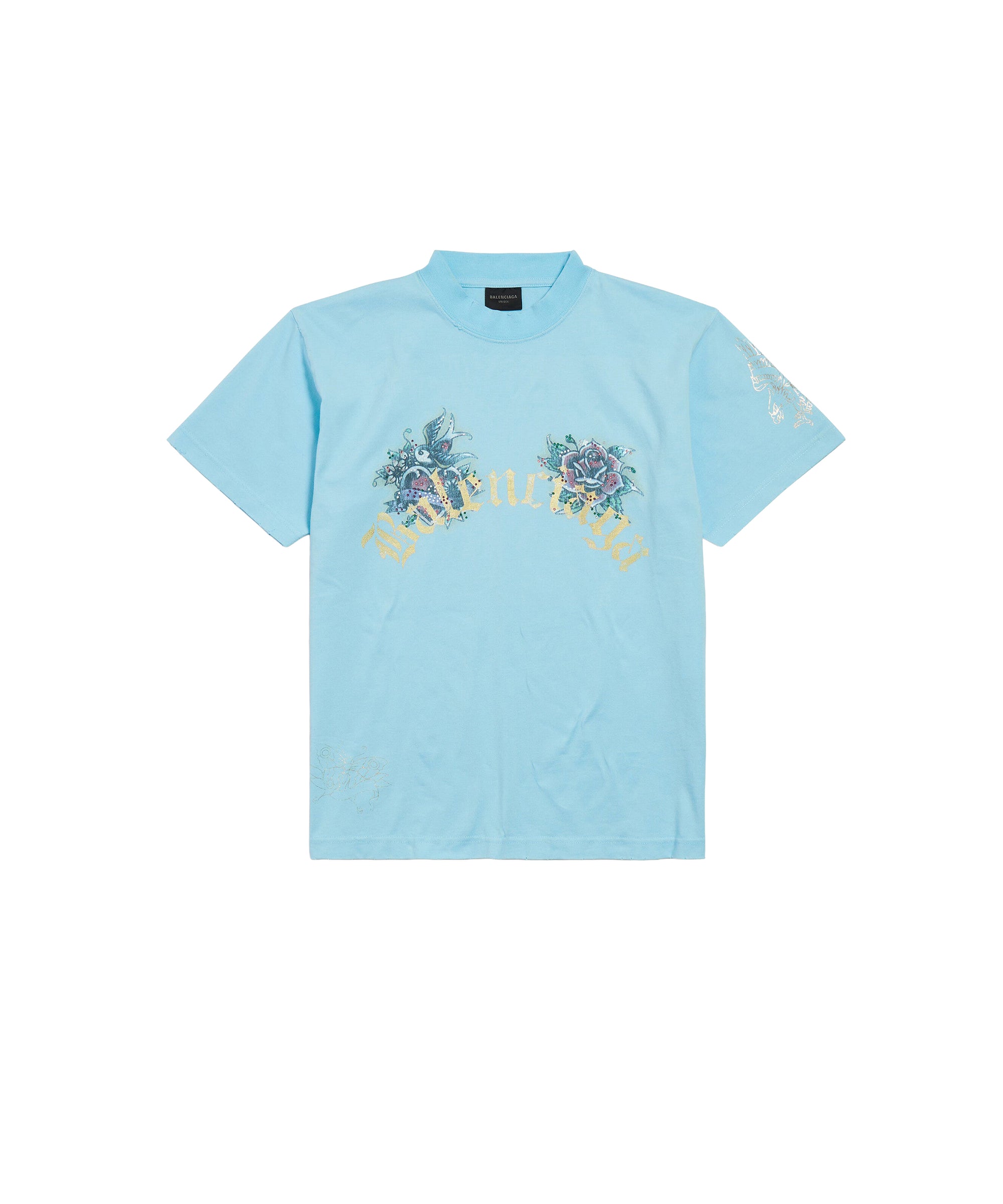 Tacky Tattoo T-shirt - Light Blue