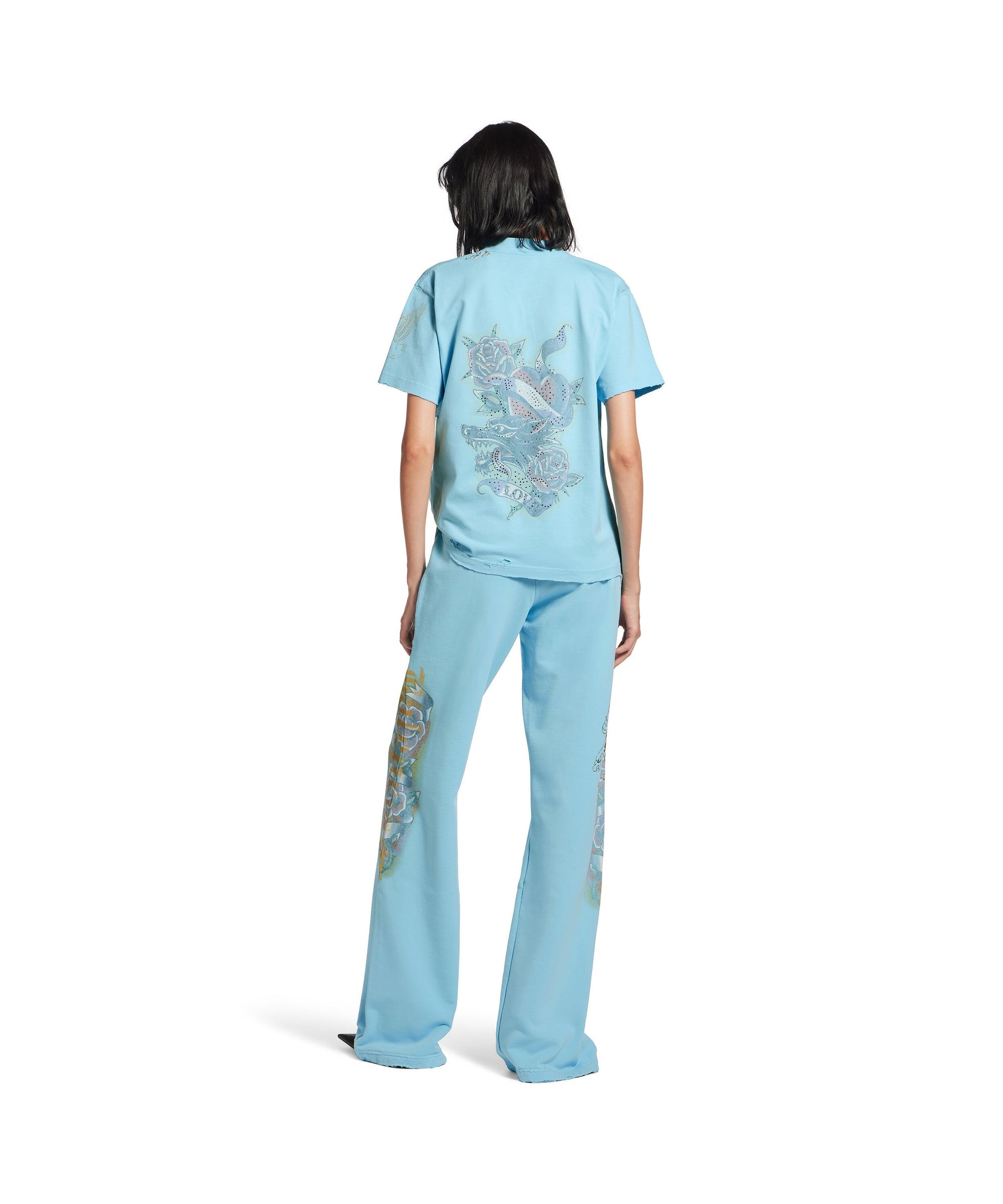 Tacky Tattoo T-shirt - Light Blue
