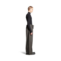 Fluid Tailored Pants - Grey & Green