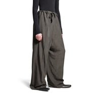 Fluid Tailored Pants - Grey & Green
