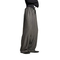 Fluid Tailored Pants - Grey & Black