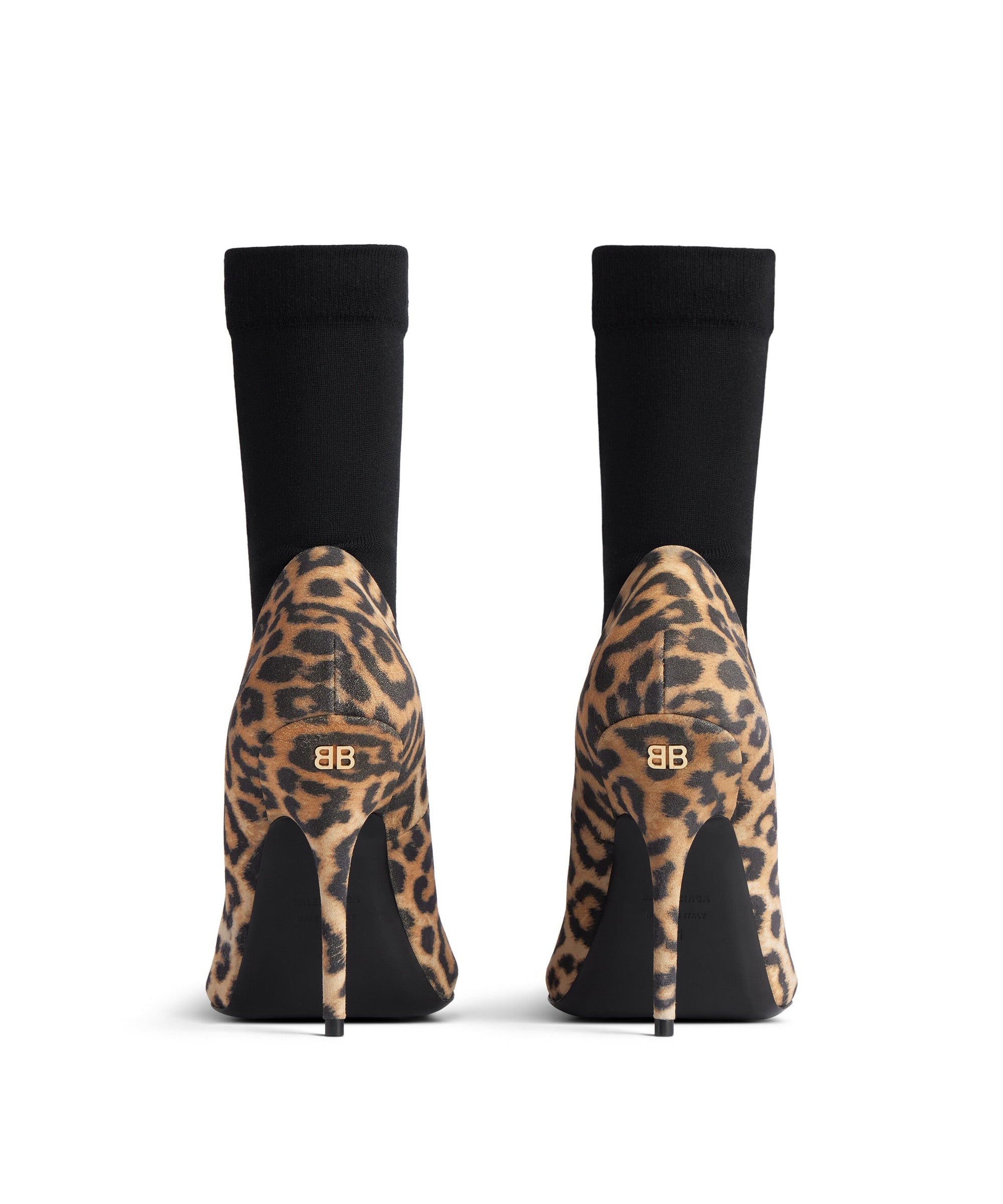 Avenue Sock 110 Pumps - Leopard & Black