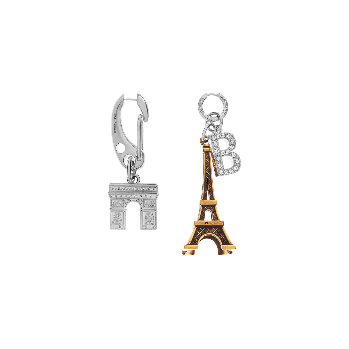 Paris Souvenir Collector Earring - Silver