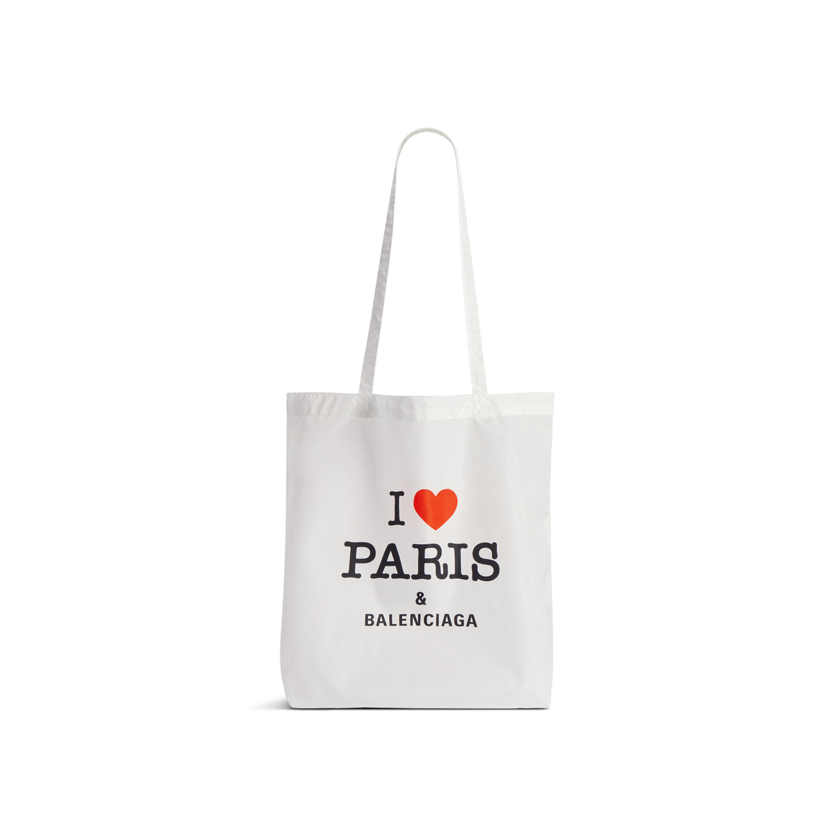 Souvenir Medium Shopping Tote Bag - White & Black & Red