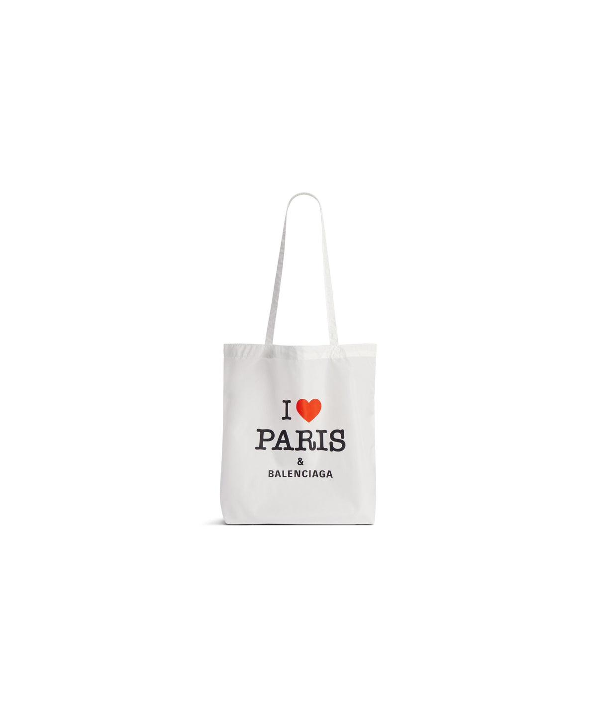 Souvenir Medium Shopping Tote Bag - White & Black & Red