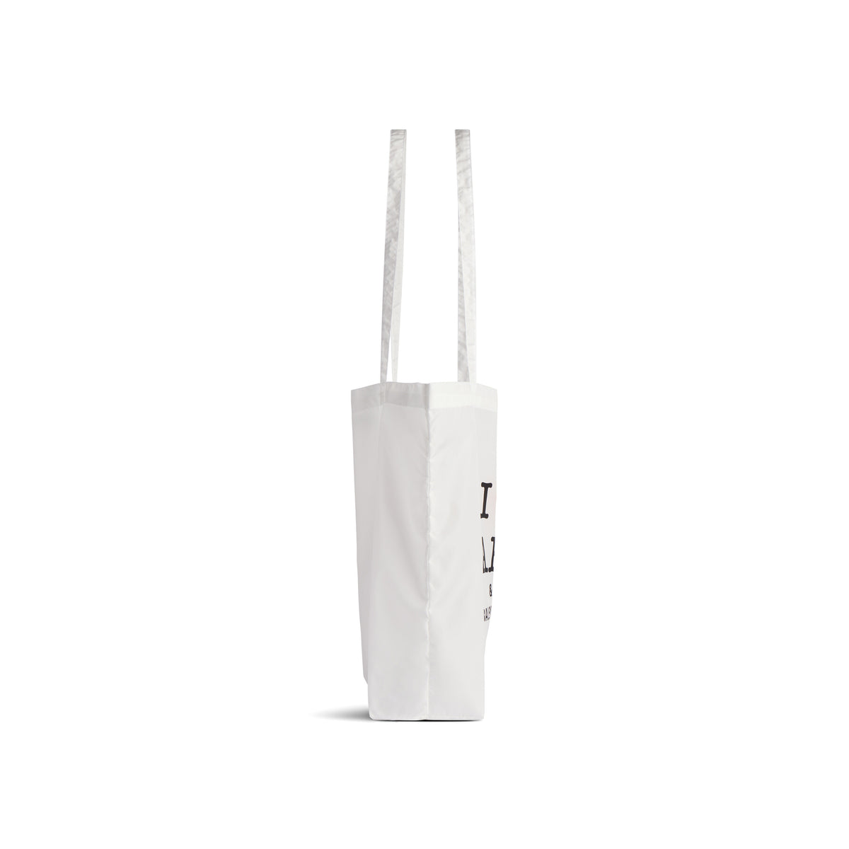 Souvenir Medium Shopping Tote Bag - White & Black & Red