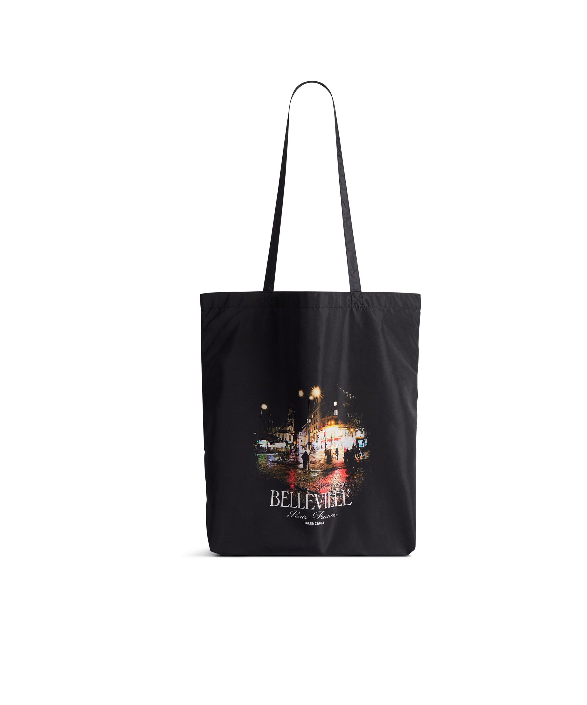 Souvenir Medium Shopping Tote Bag - White & Black