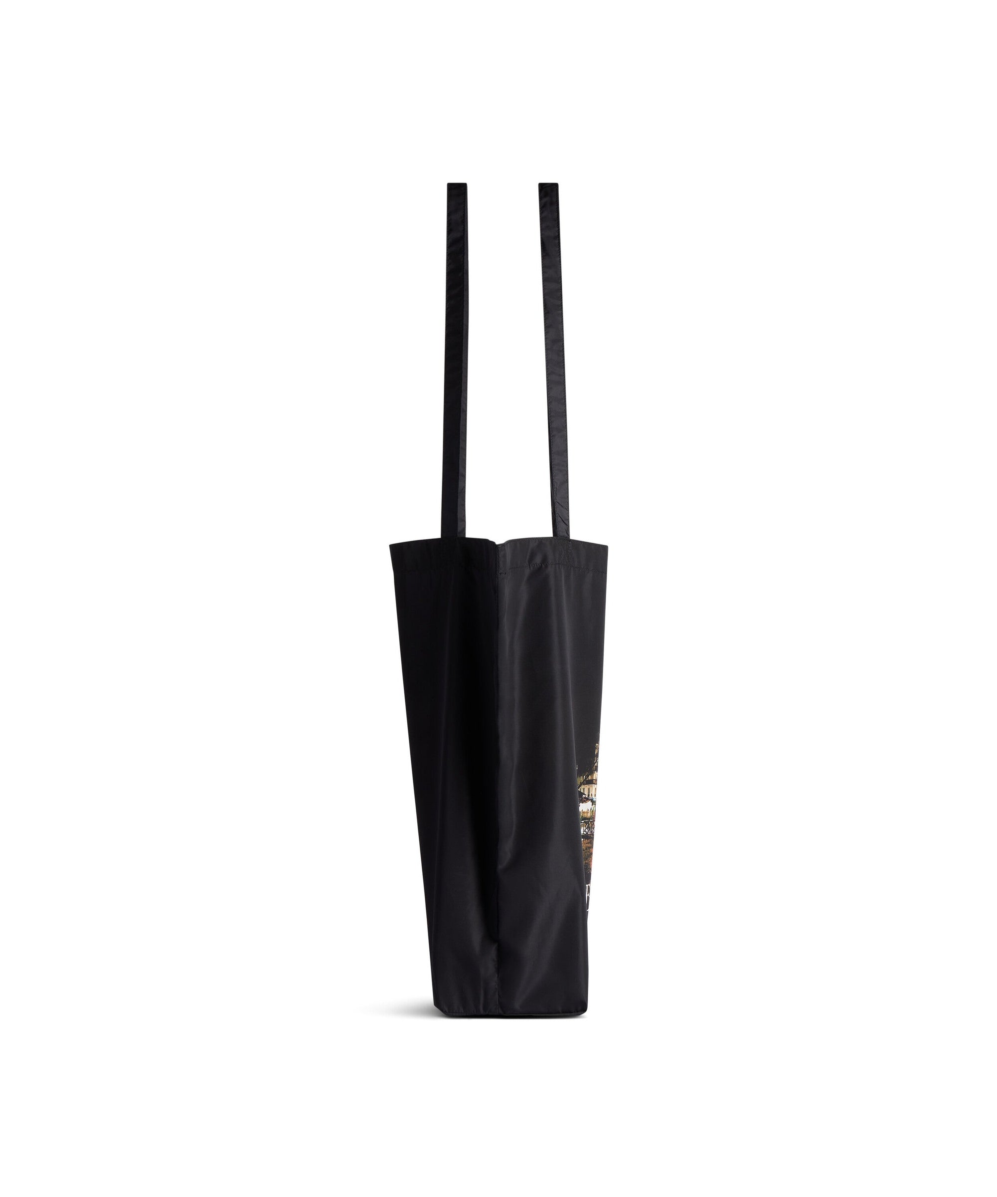 Souvenir Medium Shopping Tote Bag - White & Black