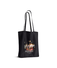 Souvenir Medium Shopping Tote Bag - White & Black