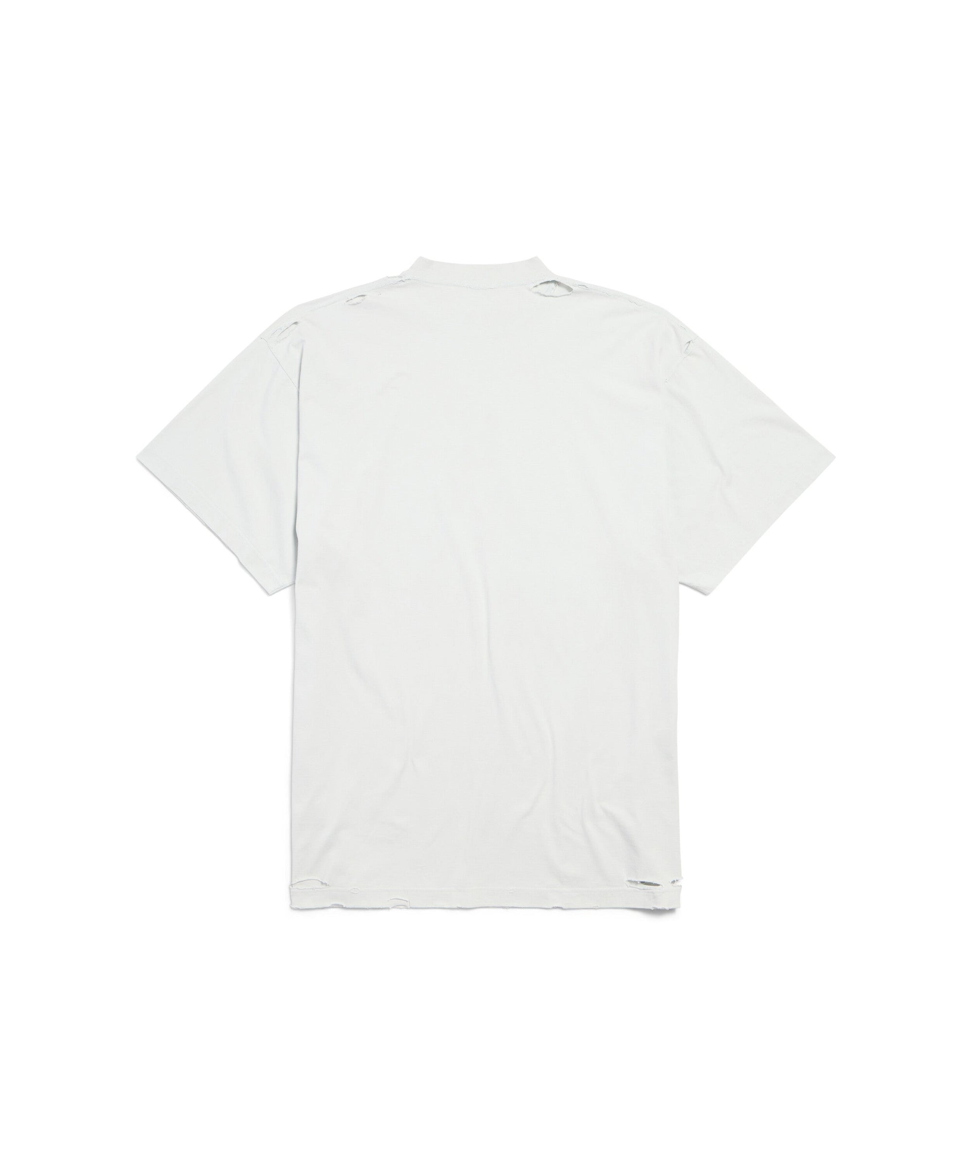 Optical T-Shirt Oversized - Dirty White & Black