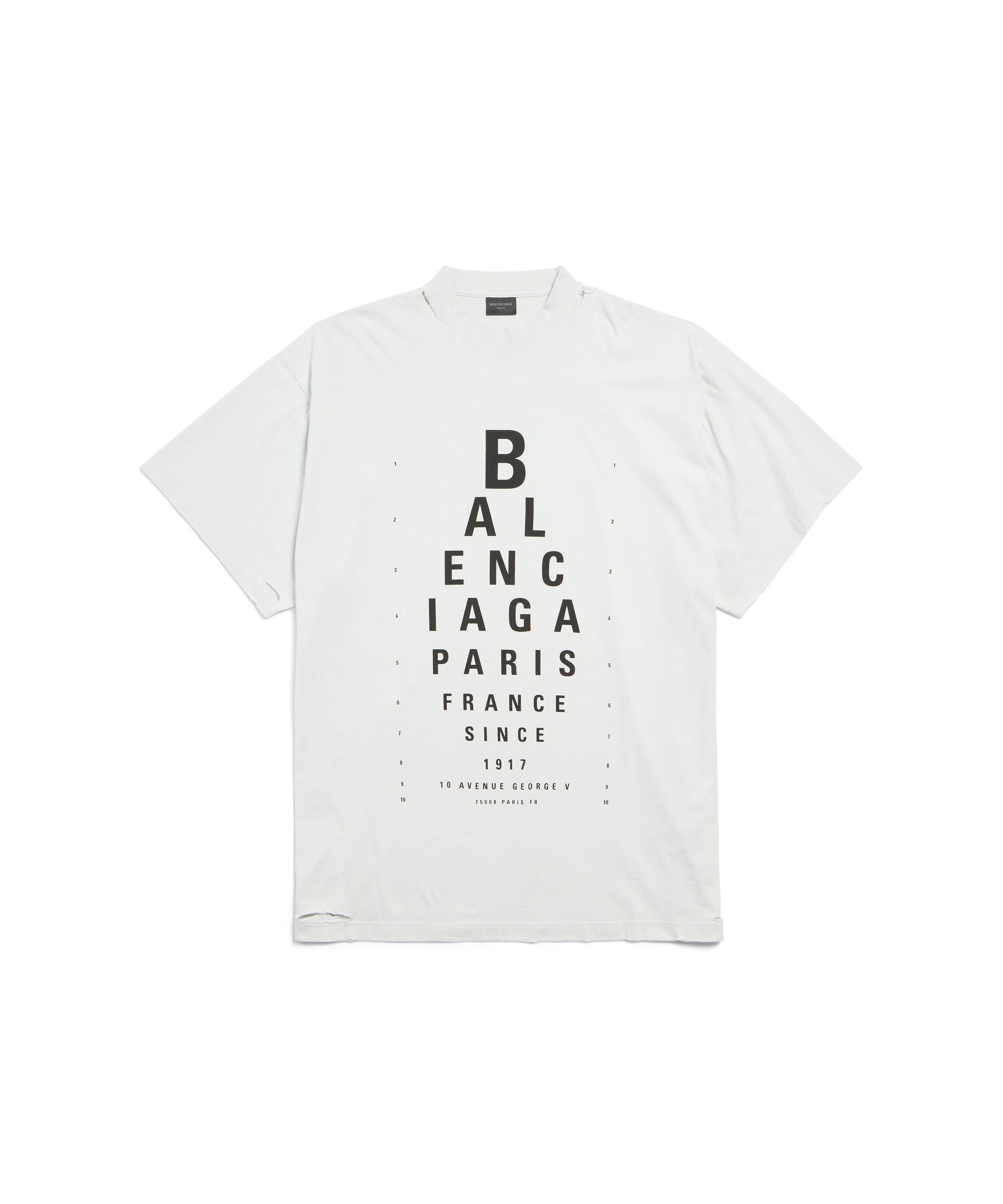 Optical T-Shirt Oversized - Dirty White & Black