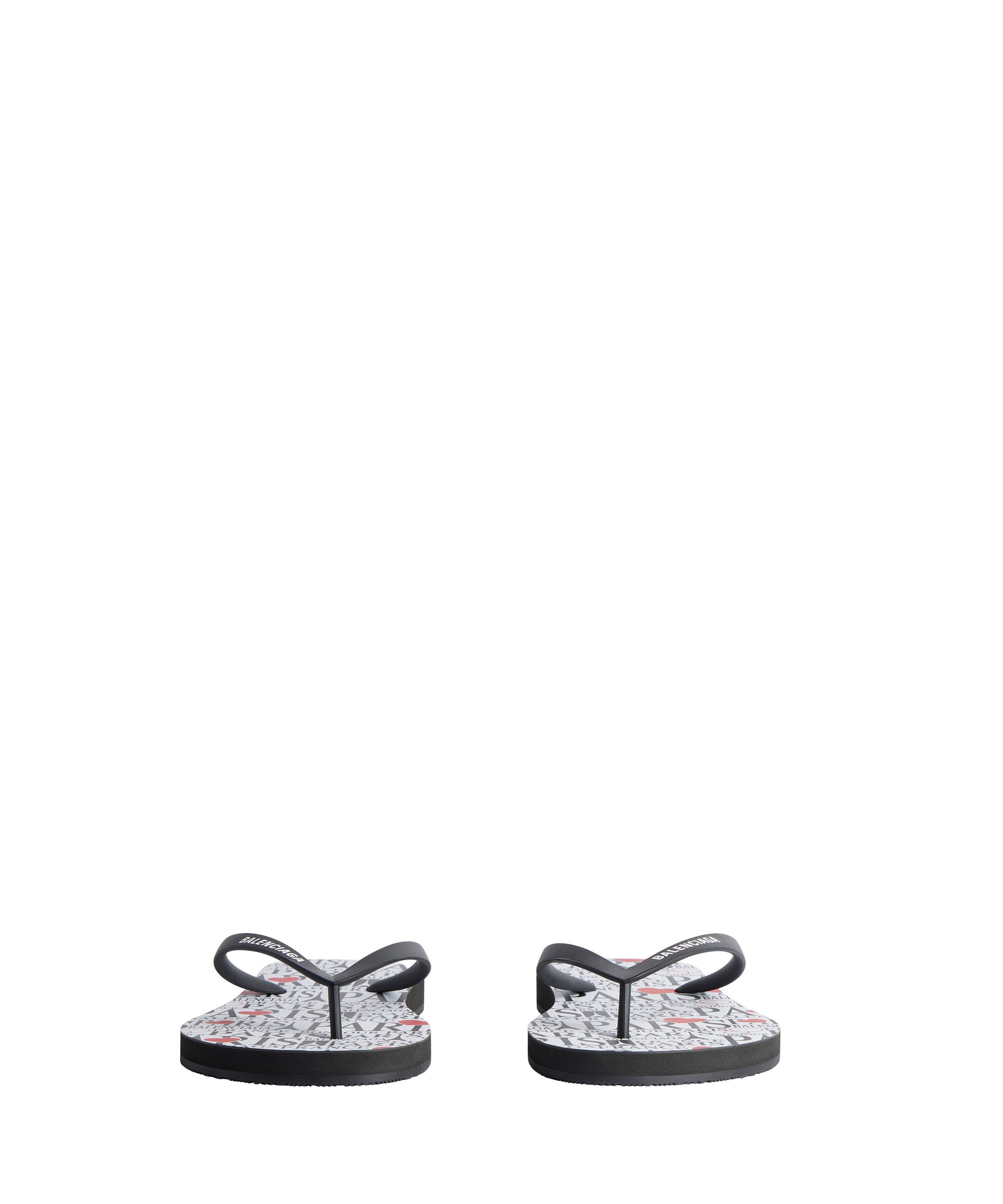 Souvenir Thong Sandals - Paris All Over Logo