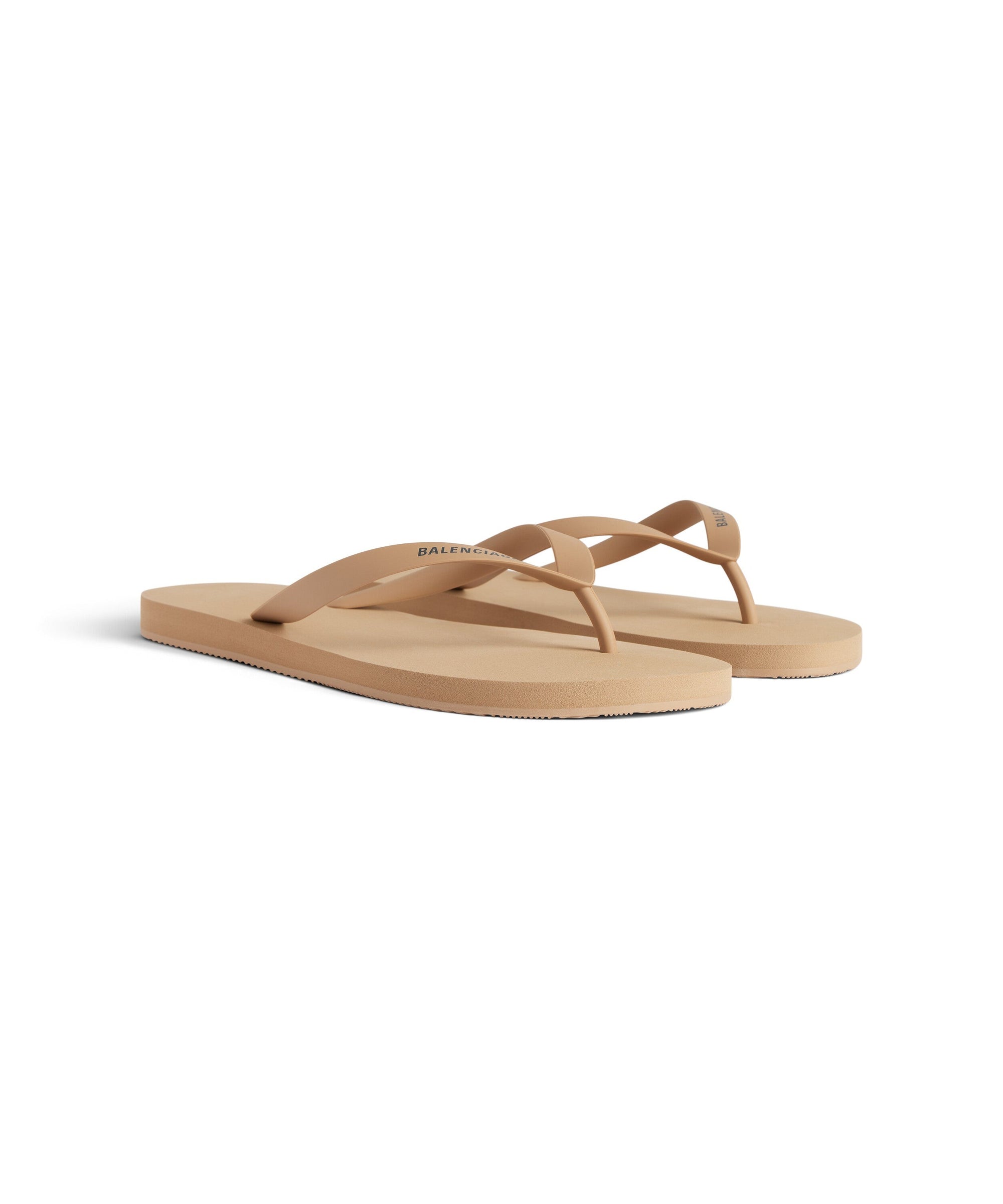 Thong Sandals - Beige & Black