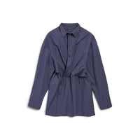 Shirt Mini Dress - Faded Blue