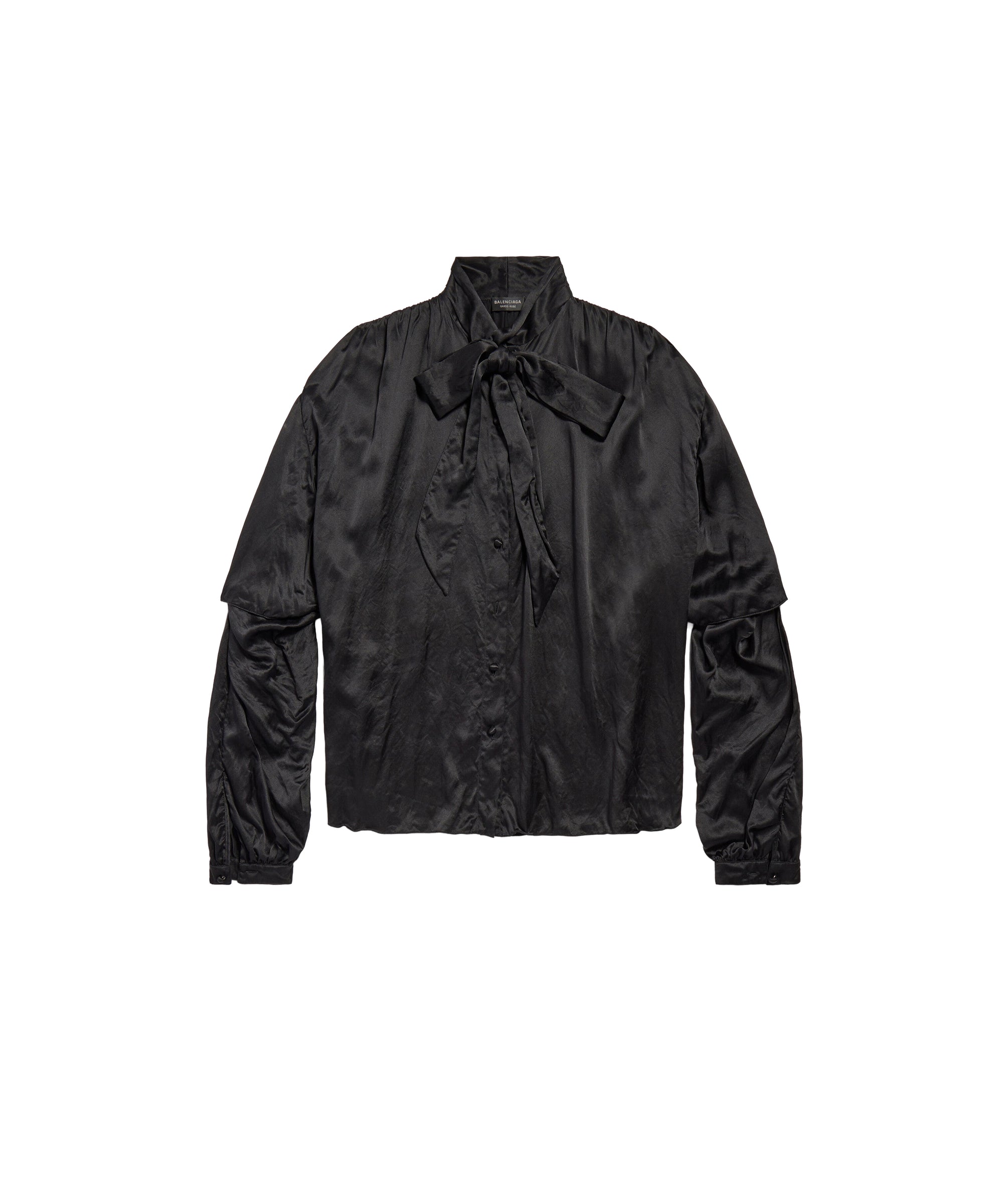 Double Sleeve Blouse - Black
