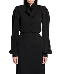 Bow Blouse - Black