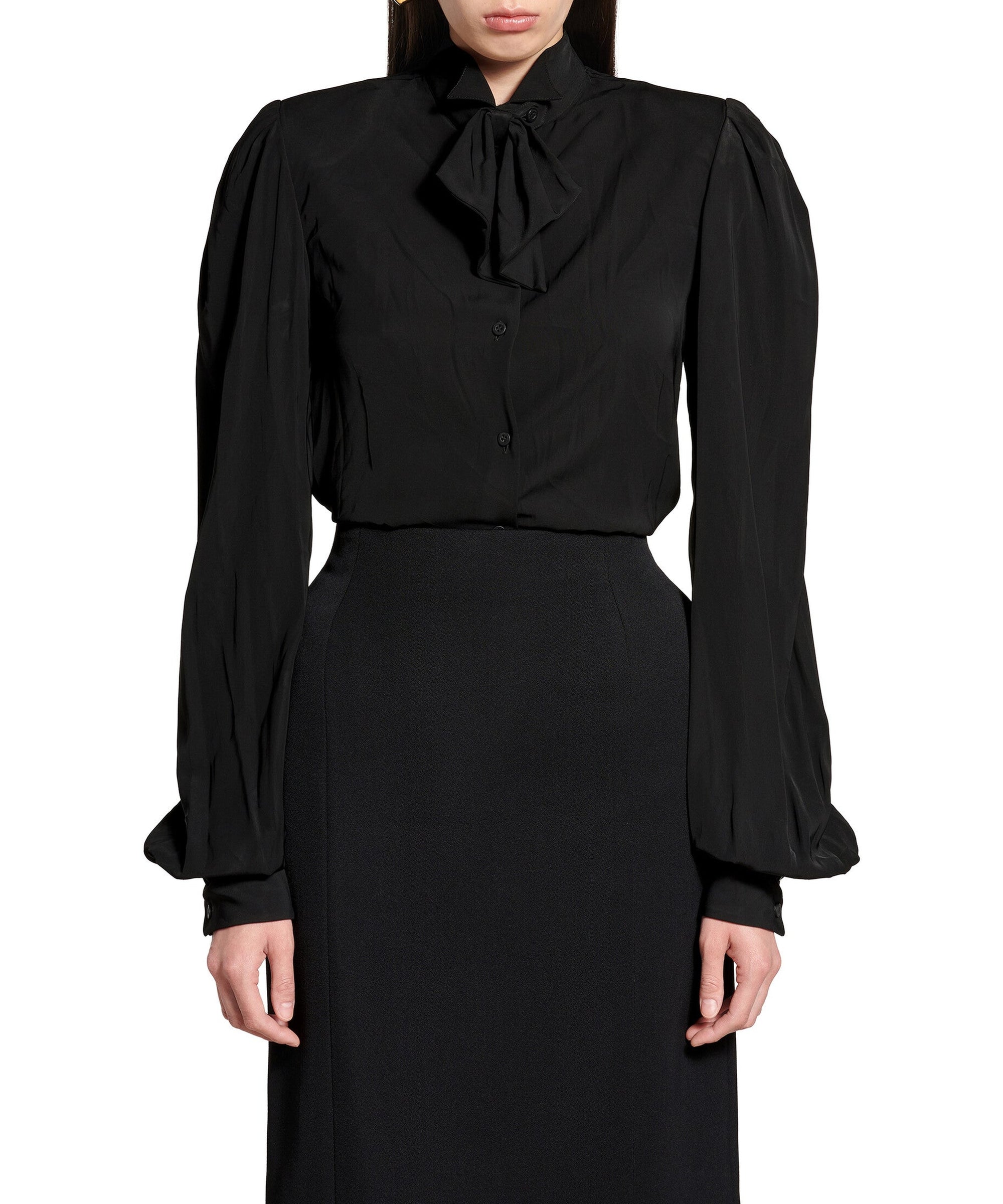 Bow Blouse - Black