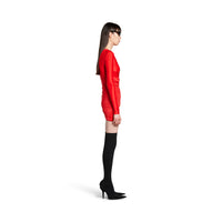 Draped Dress - Red