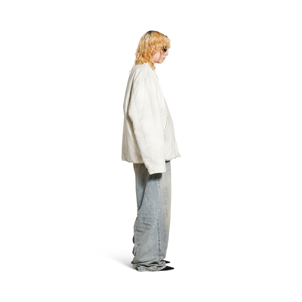Zip-Up Jacket - Dirty White