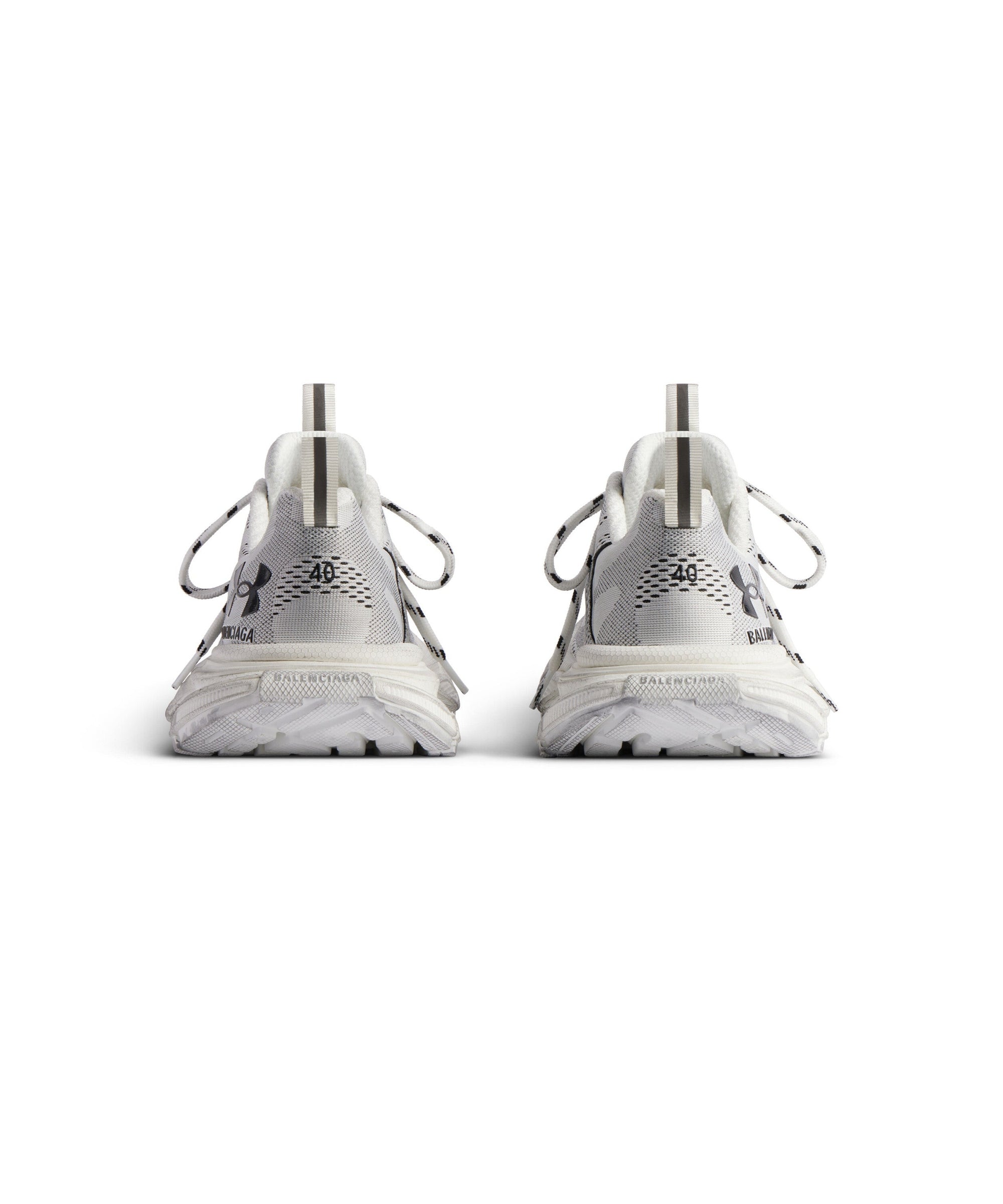 Under Armour® 3XL Knit Sneakers - White & Black
