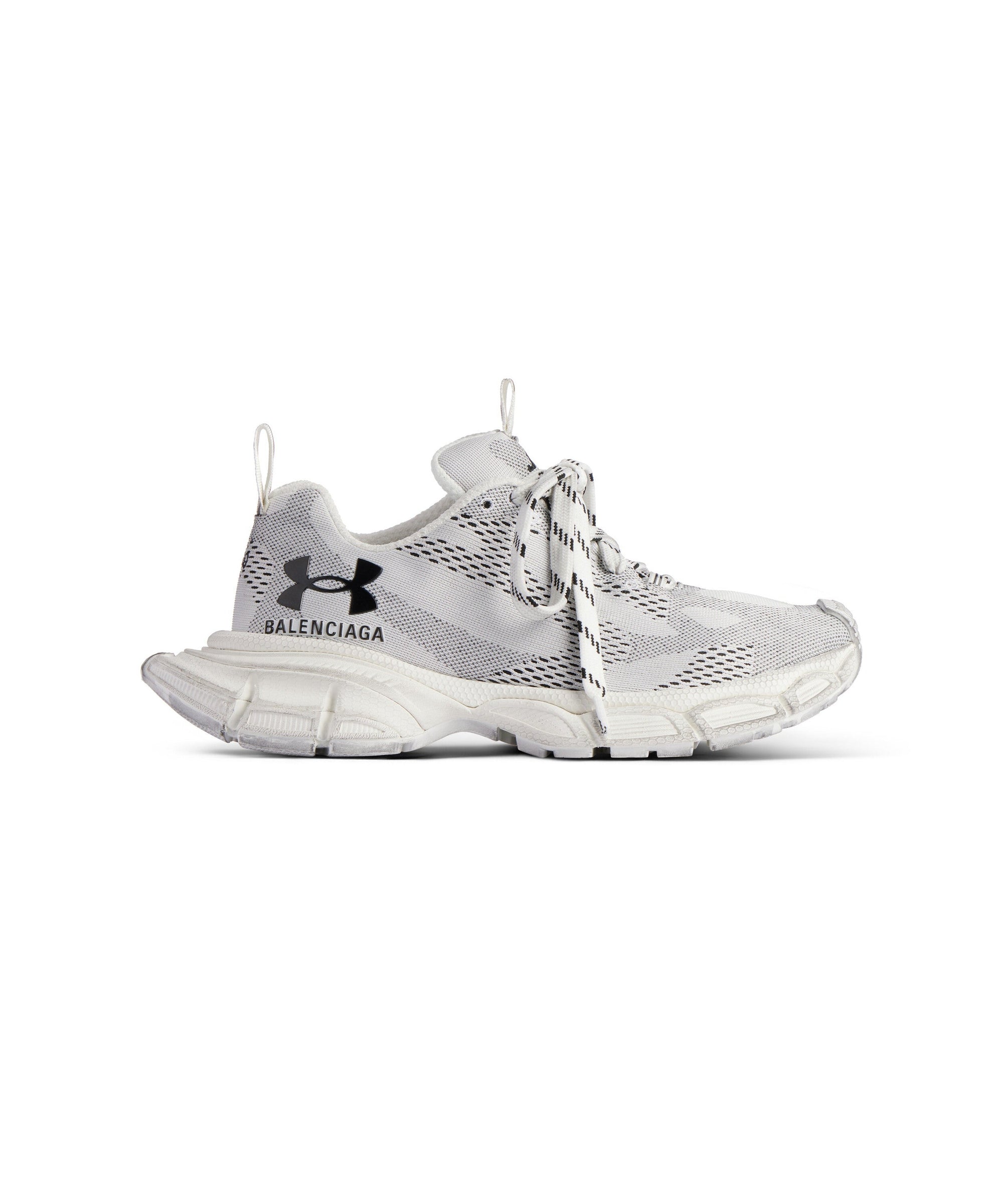 Under Armour® 3XL Knit Sneakers - White & Black