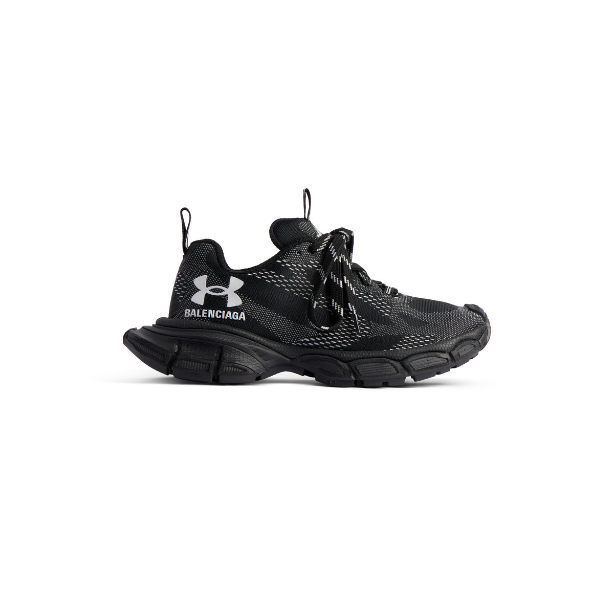 Under Armour® 3XL Knit Sneakers - Black & White