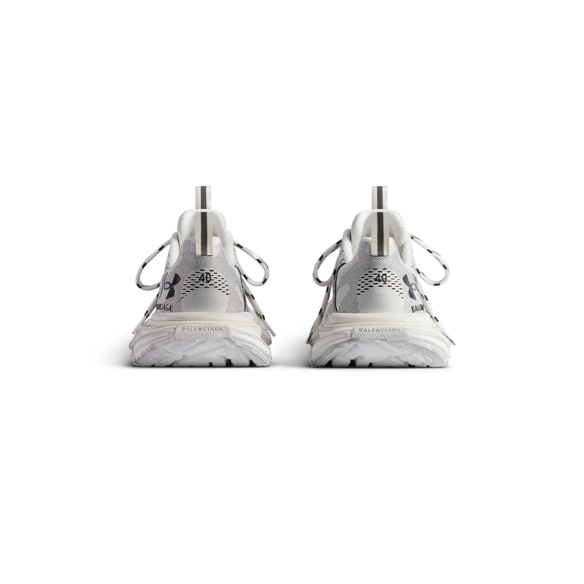 Under Armour® 3XL Knit Sneakers - White & Black