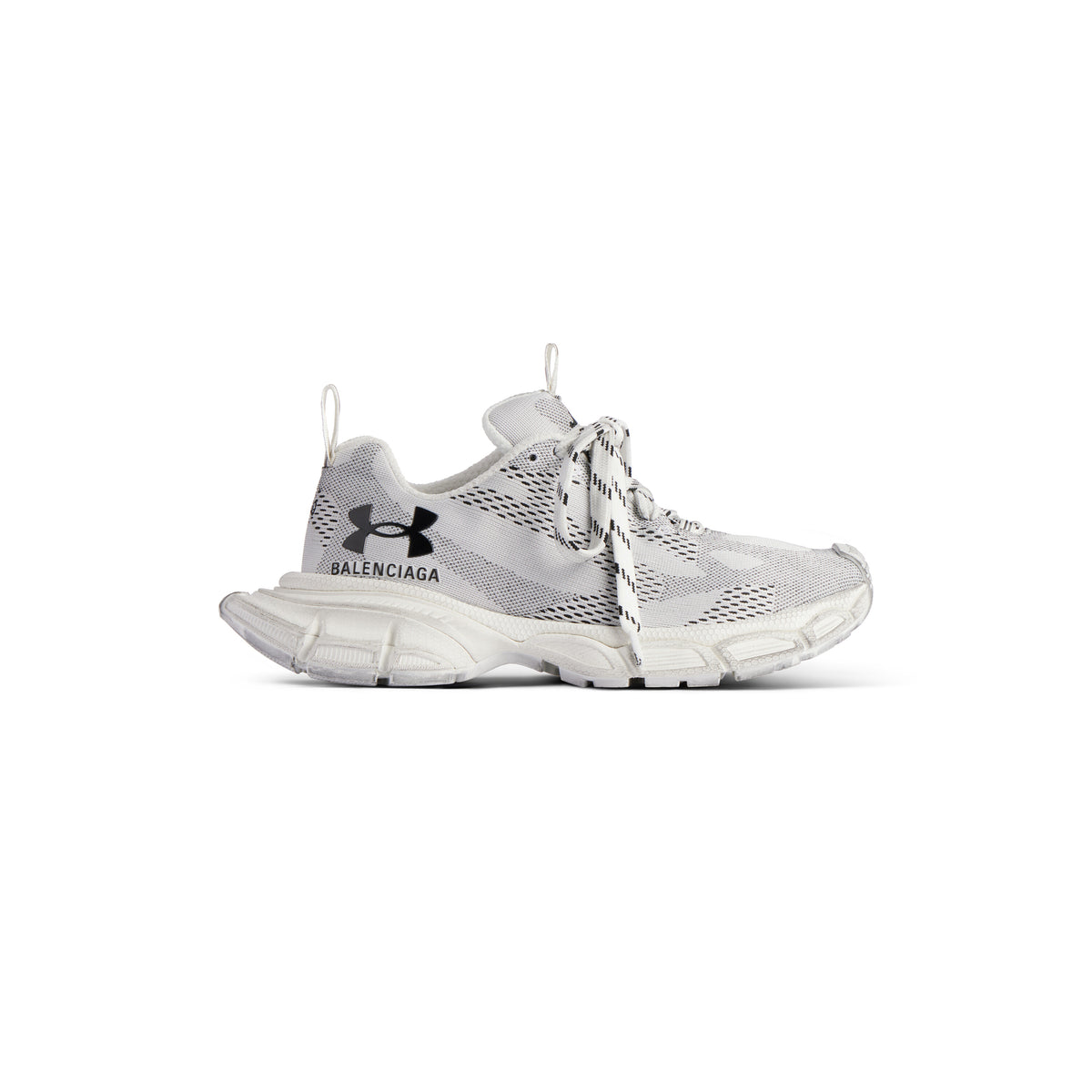 Under Armour® 3XL Knit Sneakers - White & Black