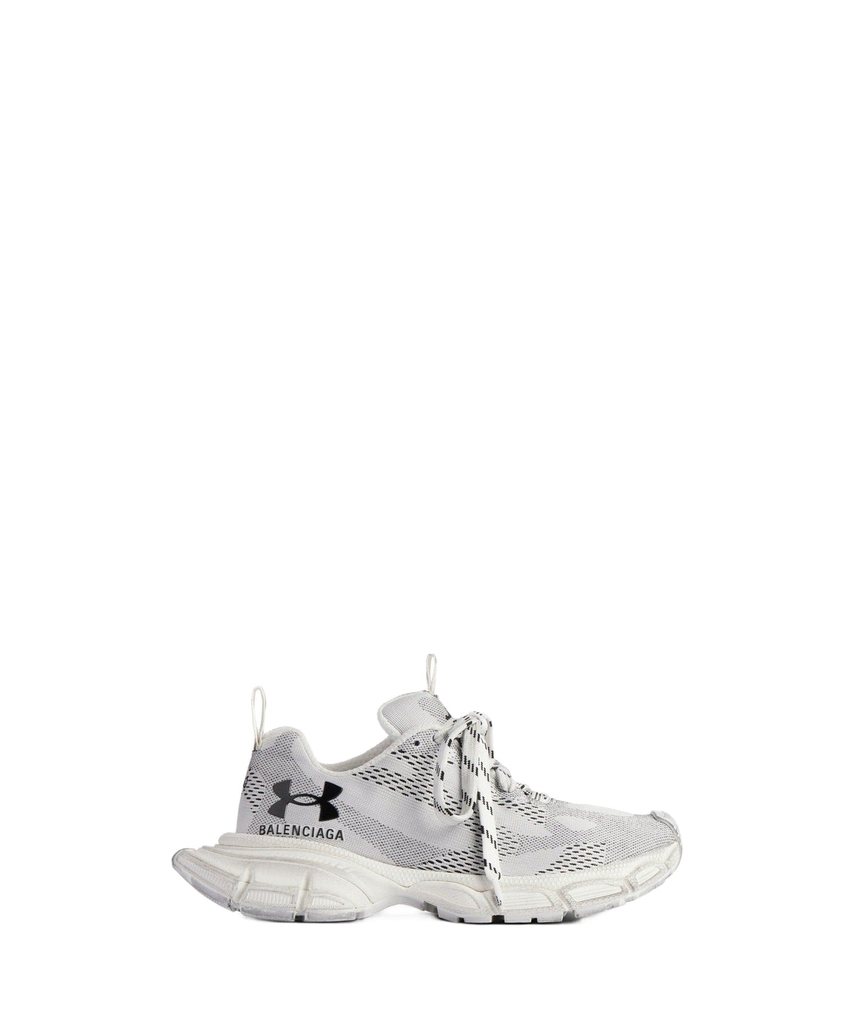 3XL / Under Armour® 3XL Knit Sneakers - White & Black