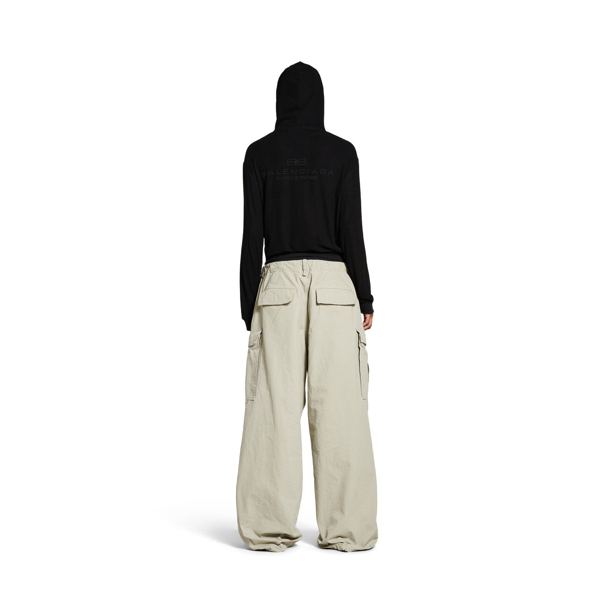 Large Cargo Pants - Military Beige