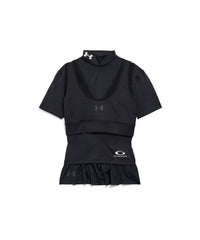 Under Armour® Crewneck Layered Short Sleeve Top - Black