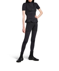 Under Armour® Crewneck Layered Short Sleeve Top - Black