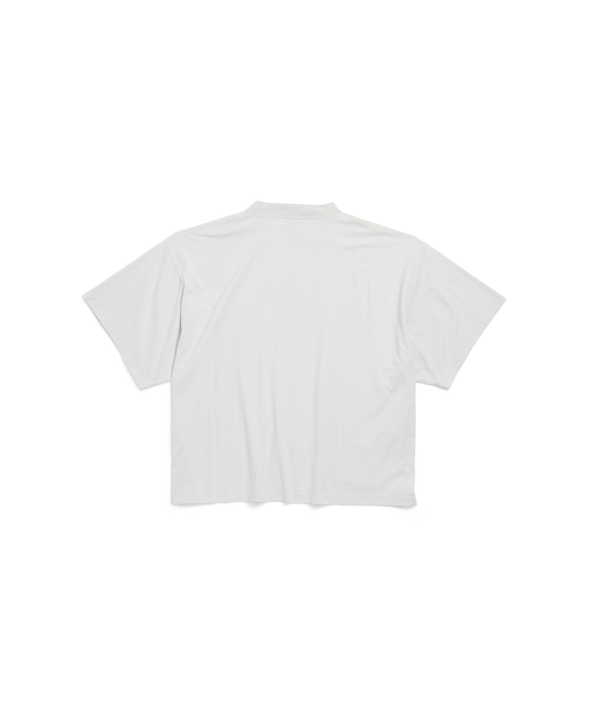 I Love Paris & Balenciaga Cropped T-Shirt - Dirty White
