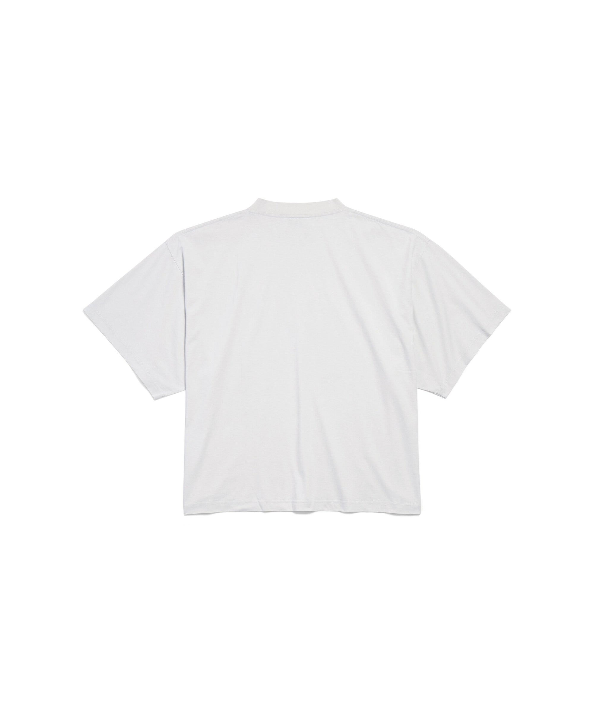 Airport Tag Cropped T-Shirt - Dirty White