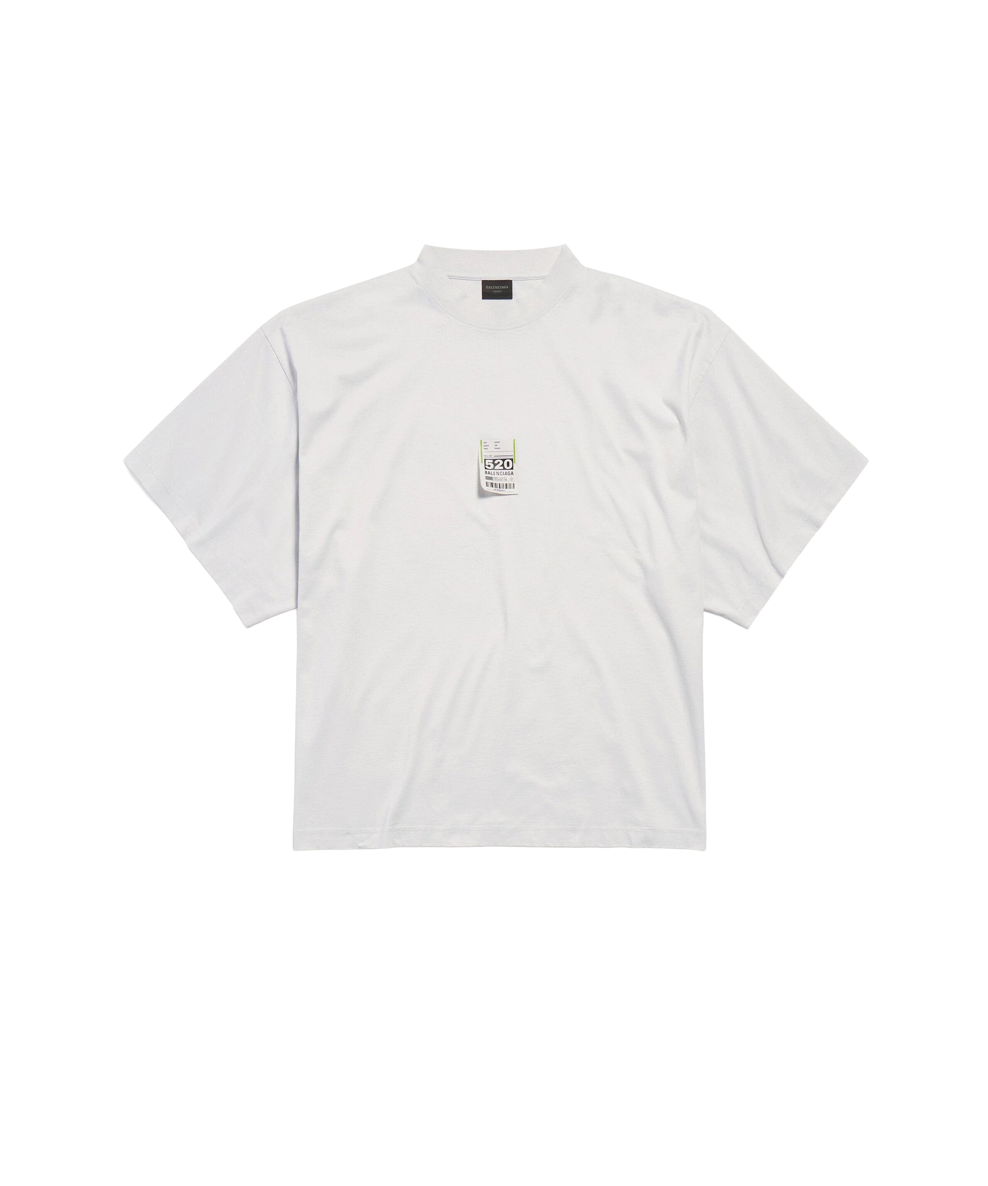 Airport Tag Cropped T-Shirt - Dirty White