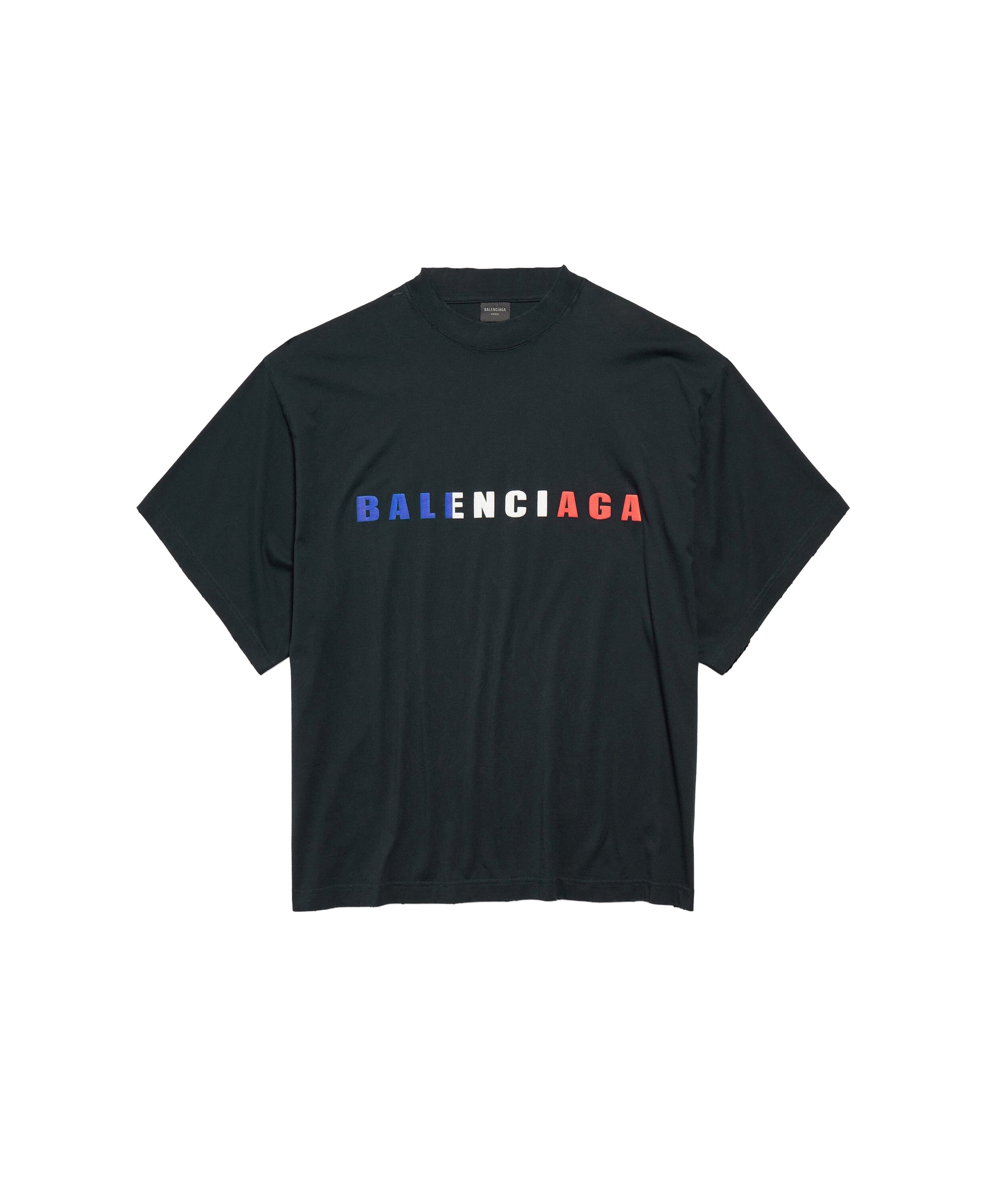 International Cropped T-Shirt - Faded Black