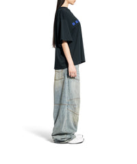 International Cropped T-Shirt - Faded Black