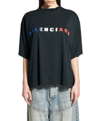 International Cropped T-Shirt - Faded Black