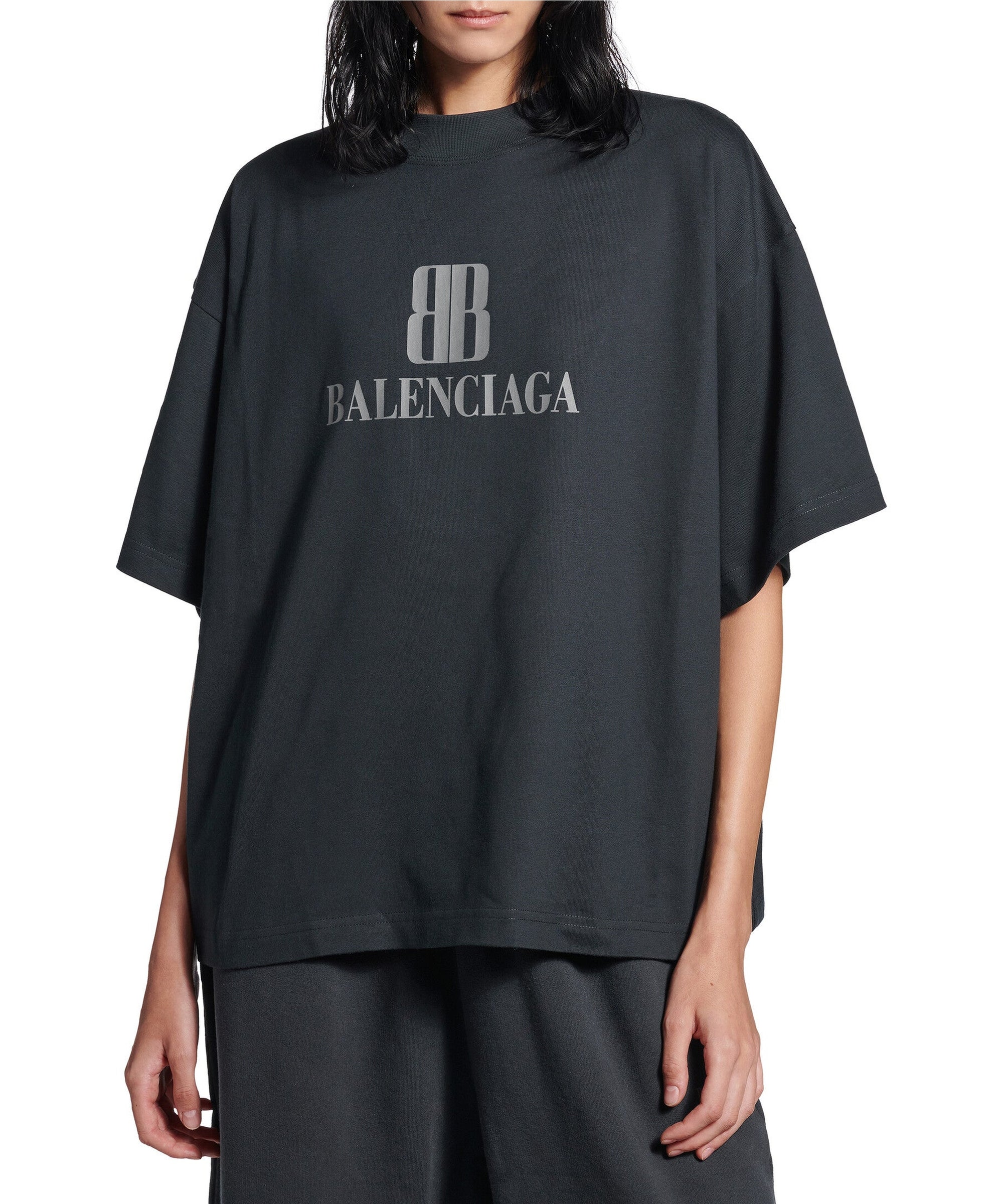 Nano BB Cropped T-Shirt - Faded Black